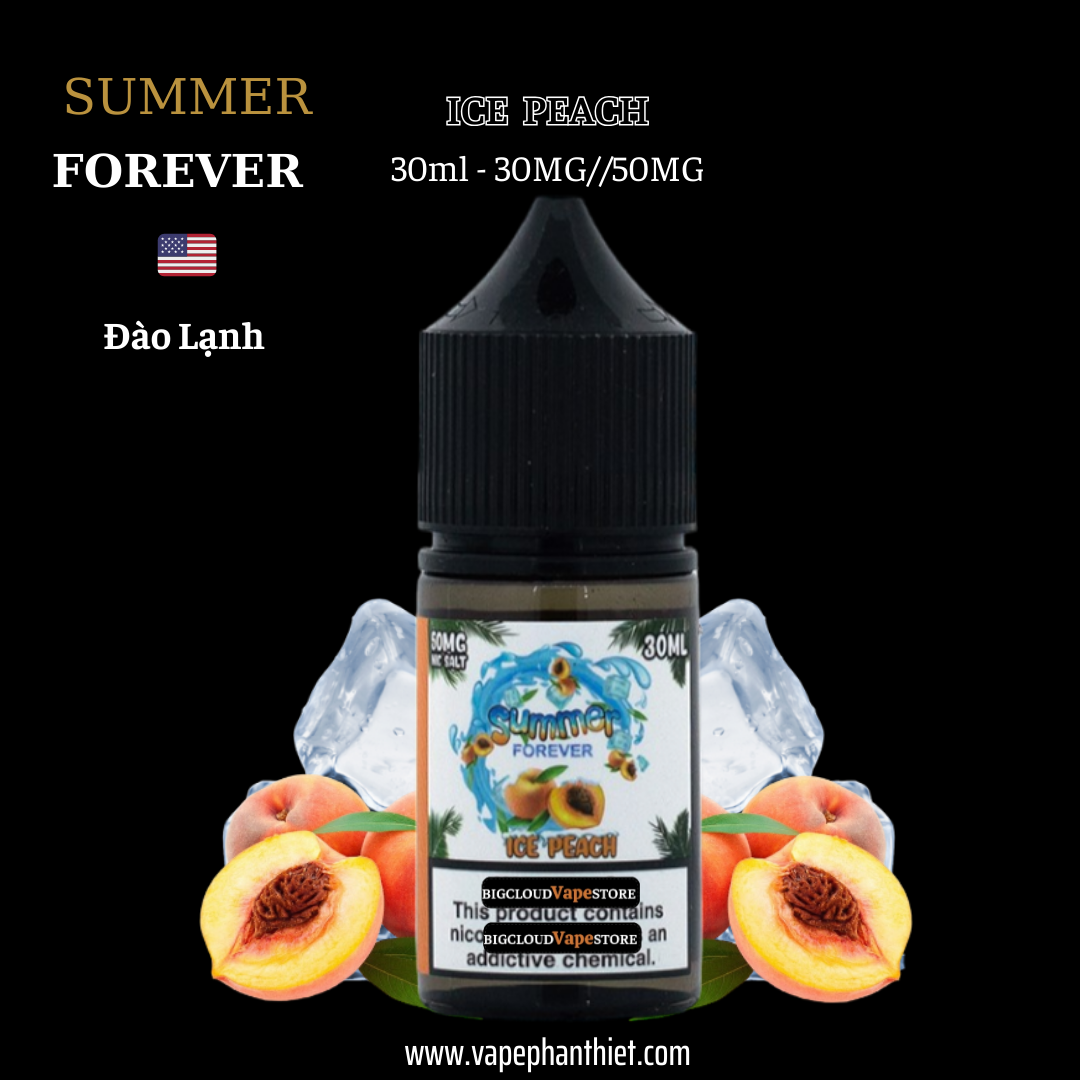 Summer Froever Salt 30ml 30MG-50MG Đào Lạnh